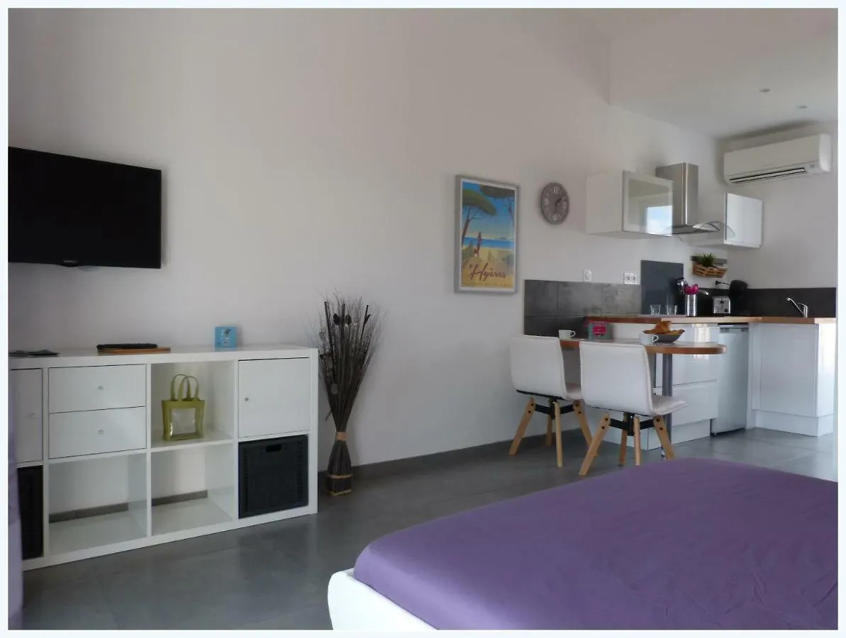 Plage A 400 M Studio Tout Confort Terrasse Clim Parking Hyeres